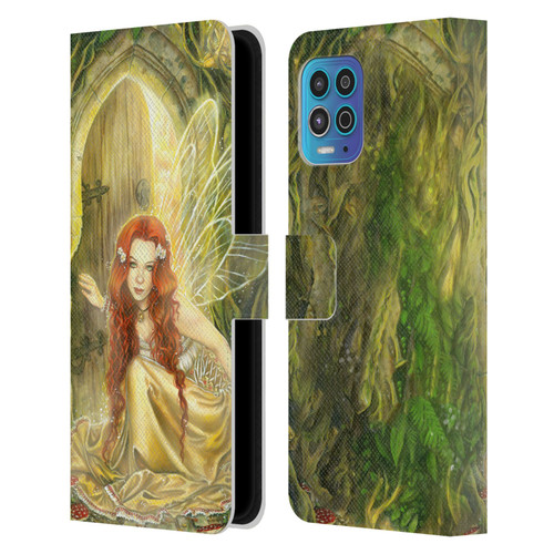 Selina Fenech Fairies Threshold Leather Book Wallet Case Cover For Motorola Moto G100