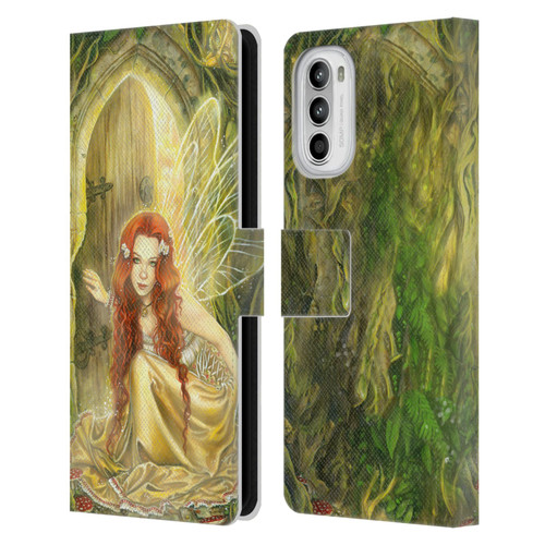 Selina Fenech Fairies Threshold Leather Book Wallet Case Cover For Motorola Moto G52