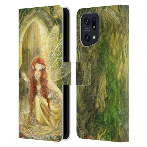 Selina Fenech Fairies Threshold Leather Book Wallet Case Cover For OPPO Find X5