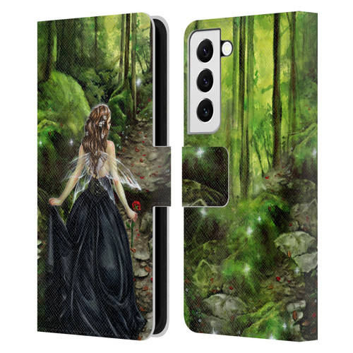 Selina Fenech Fairies Along The Forest Path Leather Book Wallet Case Cover For Samsung Galaxy S22 5G