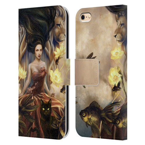 Selina Fenech Fantasy Queens of Wands Leather Book Wallet Case Cover For Apple iPhone 6 / iPhone 6s