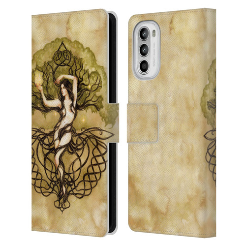 Selina Fenech Fantasy Earth Life Magic Leather Book Wallet Case Cover For Motorola Moto G52