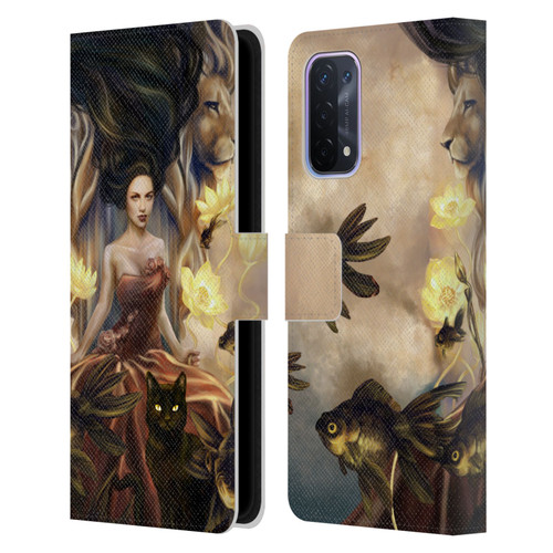 Selina Fenech Fantasy Queens of Wands Leather Book Wallet Case Cover For OPPO A54 5G