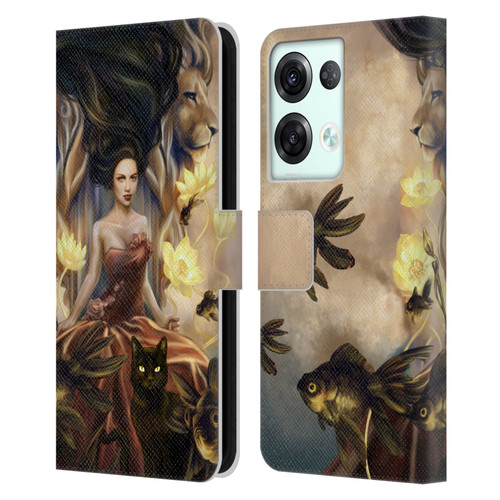 Selina Fenech Fantasy Queens of Wands Leather Book Wallet Case Cover For OPPO Reno8 Pro