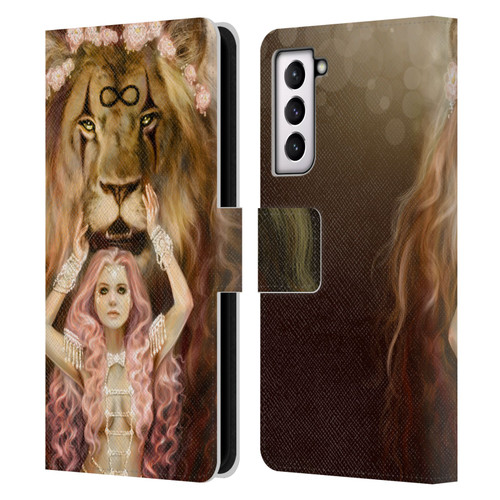 Selina Fenech Fantasy Strength Leather Book Wallet Case Cover For Samsung Galaxy S21 5G