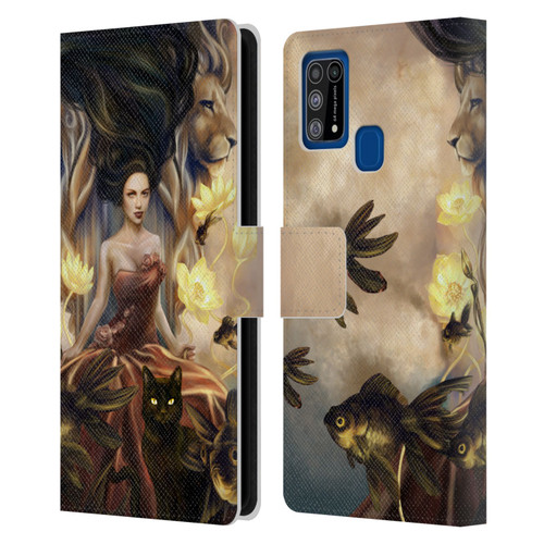 Selina Fenech Fantasy Queens of Wands Leather Book Wallet Case Cover For Samsung Galaxy M31 (2020)