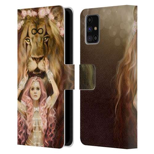 Selina Fenech Fantasy Strength Leather Book Wallet Case Cover For Samsung Galaxy M31s (2020)