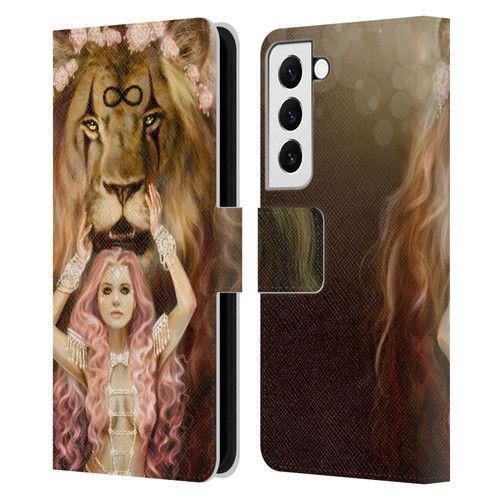 Selina Fenech Fantasy Strength Leather Book Wallet Case Cover For Samsung Galaxy S22 5G