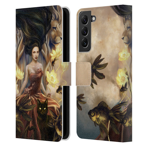 Selina Fenech Fantasy Queens of Wands Leather Book Wallet Case Cover For Samsung Galaxy S22+ 5G