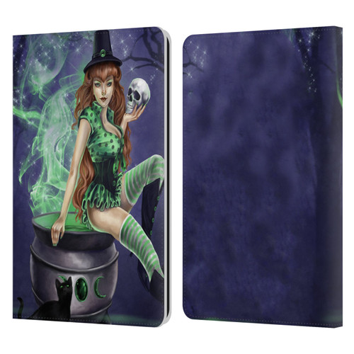 Selina Fenech Gothic Jinxed Leather Book Wallet Case Cover For Amazon Kindle Paperwhite 1 / 2 / 3