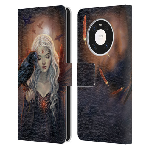 Selina Fenech Gothic Ravenkin Leather Book Wallet Case Cover For Huawei Mate 40 Pro 5G