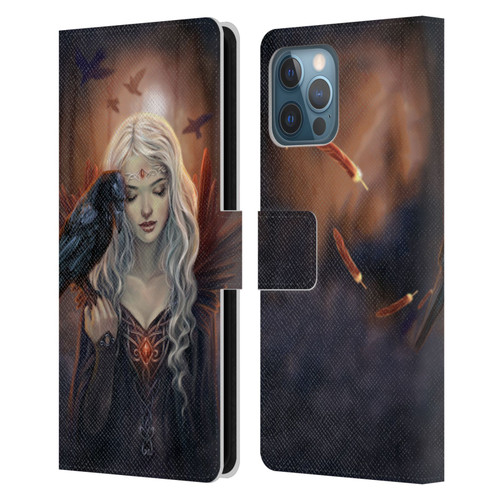 Selina Fenech Gothic Ravenkin Leather Book Wallet Case Cover For Apple iPhone 12 Pro Max