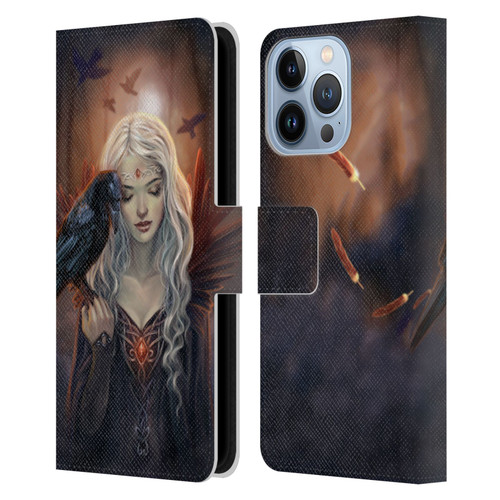 Selina Fenech Gothic Ravenkin Leather Book Wallet Case Cover For Apple iPhone 13 Pro