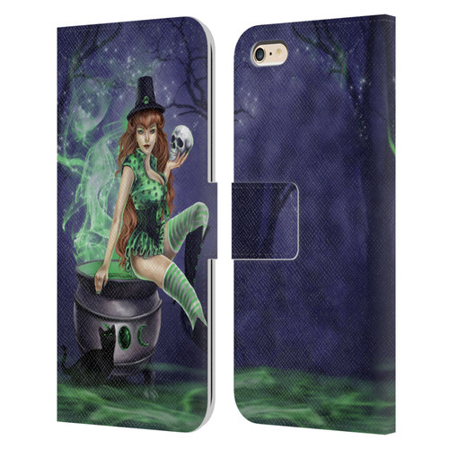 Selina Fenech Gothic Jinxed Leather Book Wallet Case Cover For Apple iPhone 6 Plus / iPhone 6s Plus