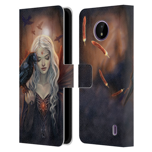 Selina Fenech Gothic Ravenkin Leather Book Wallet Case Cover For Nokia C10 / C20