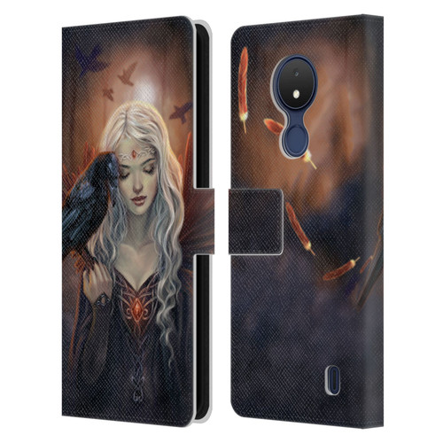 Selina Fenech Gothic Ravenkin Leather Book Wallet Case Cover For Nokia C21