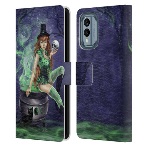 Selina Fenech Gothic Jinxed Leather Book Wallet Case Cover For Nokia X30