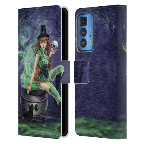 Selina Fenech Gothic Jinxed Leather Book Wallet Case Cover For Motorola Edge 20 Pro