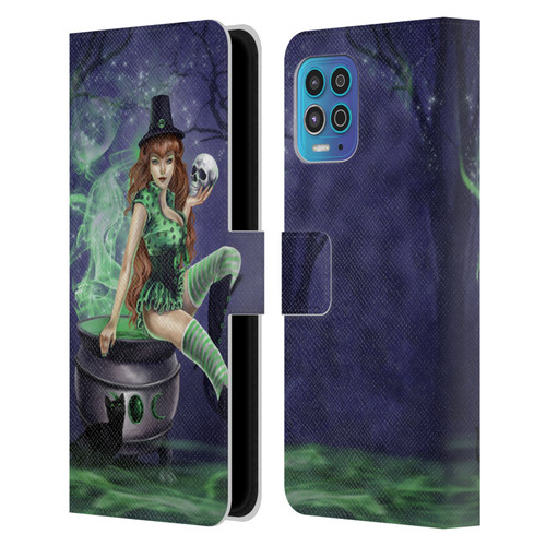 Selina Fenech Gothic Jinxed Leather Book Wallet Case Cover For Motorola Moto G100