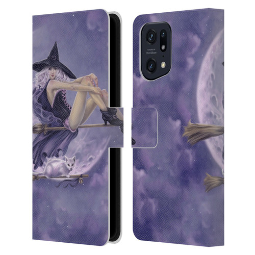 Selina Fenech Gothic Bewitched Leather Book Wallet Case Cover For OPPO Find X5