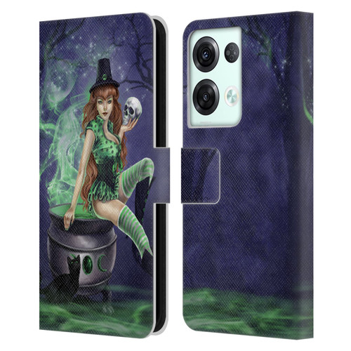Selina Fenech Gothic Jinxed Leather Book Wallet Case Cover For OPPO Reno8 Pro