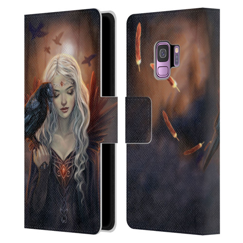 Selina Fenech Gothic Ravenkin Leather Book Wallet Case Cover For Samsung Galaxy S9