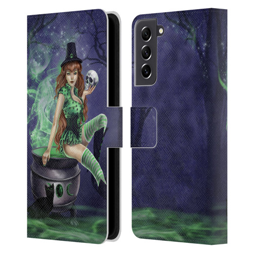 Selina Fenech Gothic Jinxed Leather Book Wallet Case Cover For Samsung Galaxy S21 FE 5G