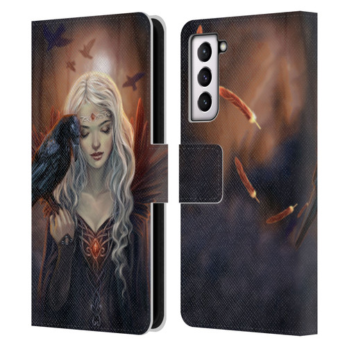 Selina Fenech Gothic Ravenkin Leather Book Wallet Case Cover For Samsung Galaxy S21 5G