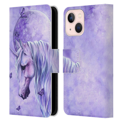 Selina Fenech Unicorns Moonlit Magic Leather Book Wallet Case Cover For Apple iPhone 13 Mini