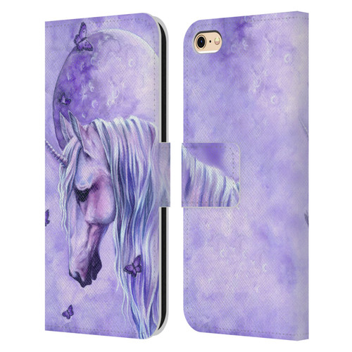 Selina Fenech Unicorns Moonlit Magic Leather Book Wallet Case Cover For Apple iPhone 6 / iPhone 6s