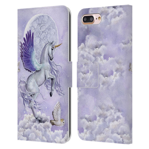 Selina Fenech Unicorns Moonshine Leather Book Wallet Case Cover For Apple iPhone 7 Plus / iPhone 8 Plus