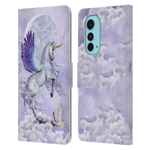 Selina Fenech Unicorns Moonshine Leather Book Wallet Case Cover For Motorola Edge (2022)