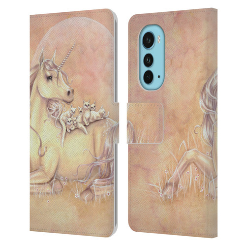 Selina Fenech Unicorns Purrfect Friends Leather Book Wallet Case Cover For Motorola Edge (2022)