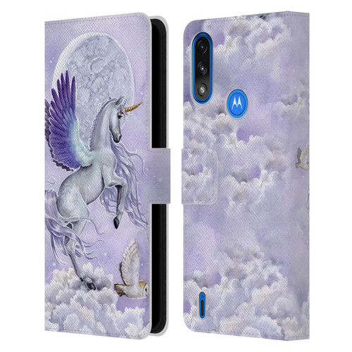 Selina Fenech Unicorns Moonshine Leather Book Wallet Case Cover For Motorola Moto E7 Power / Moto E7i Power