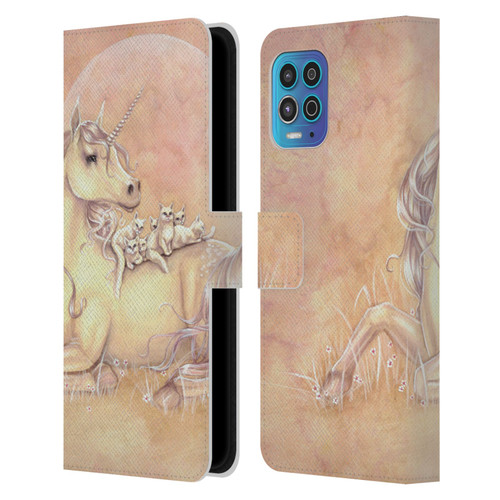 Selina Fenech Unicorns Purrfect Friends Leather Book Wallet Case Cover For Motorola Moto G100