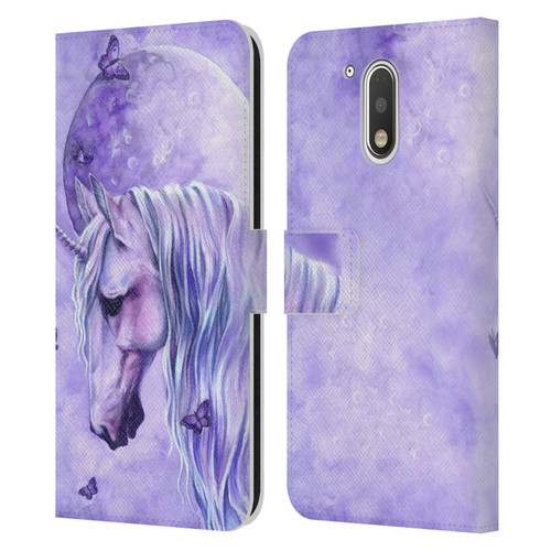 Selina Fenech Unicorns Moonlit Magic Leather Book Wallet Case Cover For Motorola Moto G41