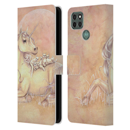 Selina Fenech Unicorns Purrfect Friends Leather Book Wallet Case Cover For Motorola Moto G9 Power