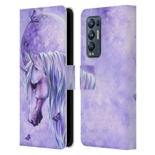Selina Fenech Unicorns Moonlit Magic Leather Book Wallet Case Cover For OPPO Find X3 Neo / Reno5 Pro+ 5G
