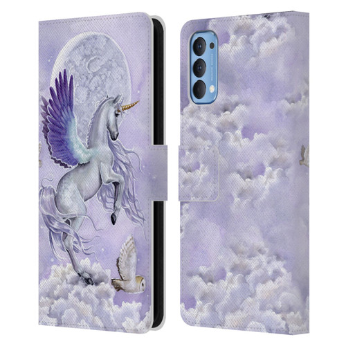 Selina Fenech Unicorns Moonshine Leather Book Wallet Case Cover For OPPO Reno 4 5G