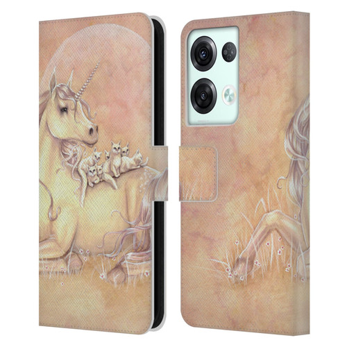 Selina Fenech Unicorns Purrfect Friends Leather Book Wallet Case Cover For OPPO Reno8 Pro