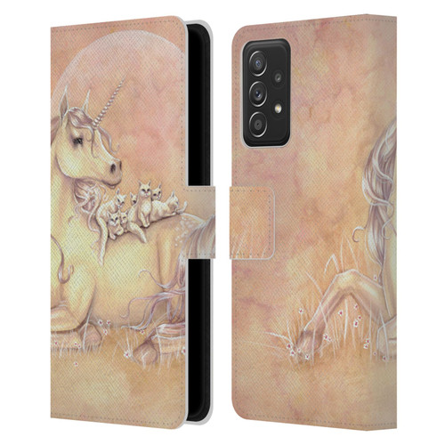 Selina Fenech Unicorns Purrfect Friends Leather Book Wallet Case Cover For Samsung Galaxy A52 / A52s / 5G (2021)