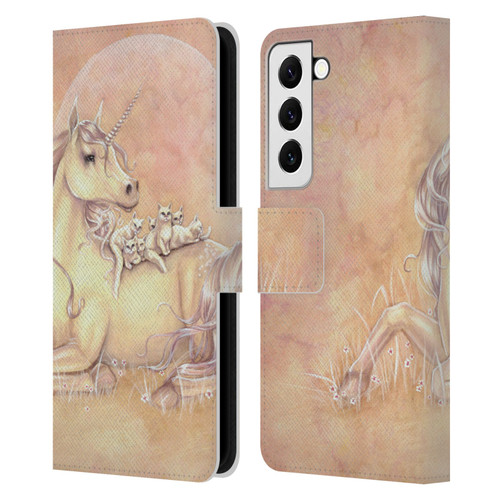 Selina Fenech Unicorns Purrfect Friends Leather Book Wallet Case Cover For Samsung Galaxy S22 5G