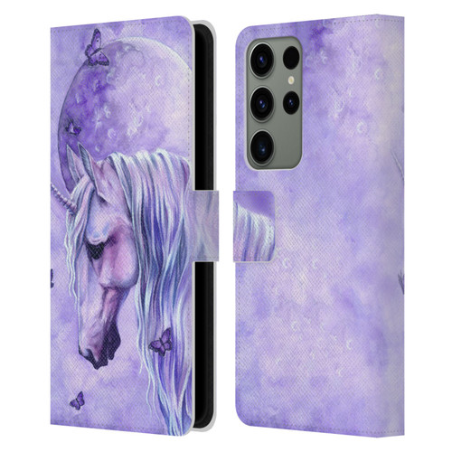 Selina Fenech Unicorns Moonlit Magic Leather Book Wallet Case Cover For Samsung Galaxy S23 Ultra 5G