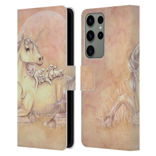 Selina Fenech Unicorns Purrfect Friends Leather Book Wallet Case Cover For Samsung Galaxy S23 Ultra 5G