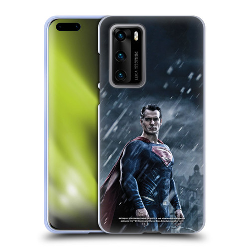 Batman V Superman: Dawn of Justice Graphics Superman Soft Gel Case for Huawei P40 5G
