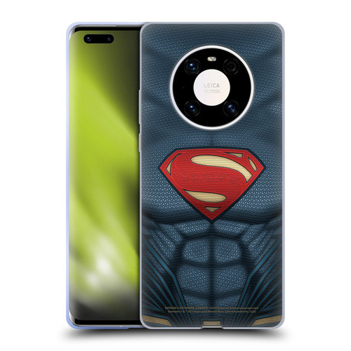 Batman V Superman: Dawn of Justice Graphics Superman Costume Soft Gel Case for Huawei Mate 40 Pro 5G