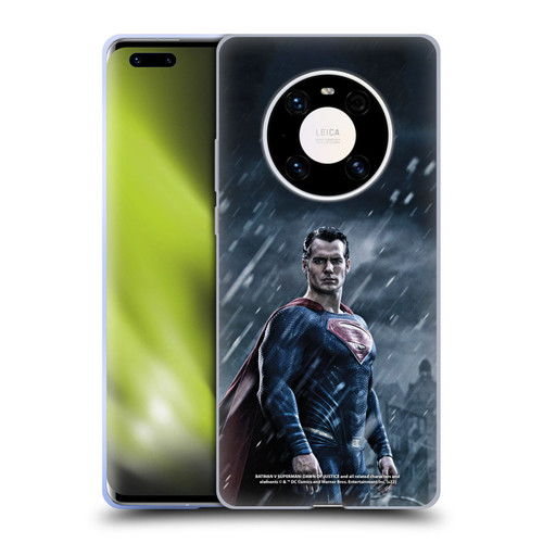 Batman V Superman: Dawn of Justice Graphics Superman Soft Gel Case for Huawei Mate 40 Pro 5G