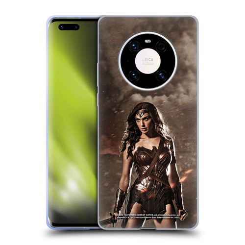 Batman V Superman: Dawn of Justice Graphics Wonder Woman Soft Gel Case for Huawei Mate 40 Pro 5G