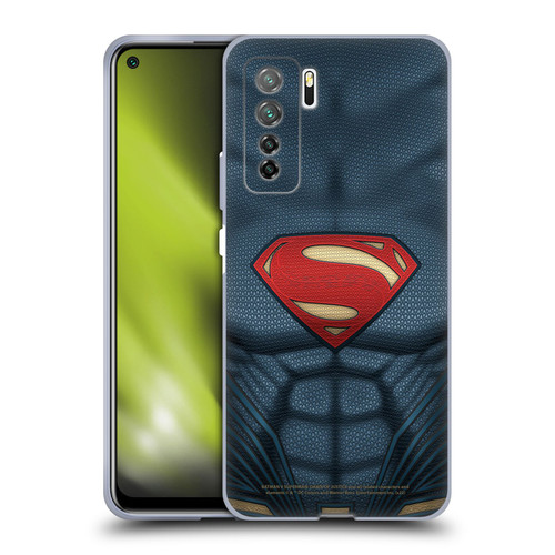 Batman V Superman: Dawn of Justice Graphics Superman Costume Soft Gel Case for Huawei Nova 7 SE/P40 Lite 5G