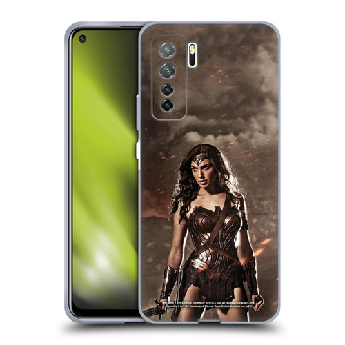 Batman V Superman: Dawn of Justice Graphics Wonder Woman Soft Gel Case for Huawei Nova 7 SE/P40 Lite 5G